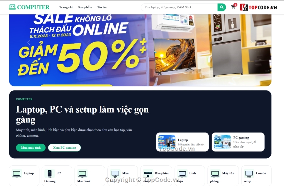 website bán máy tính,website,website bán laptop